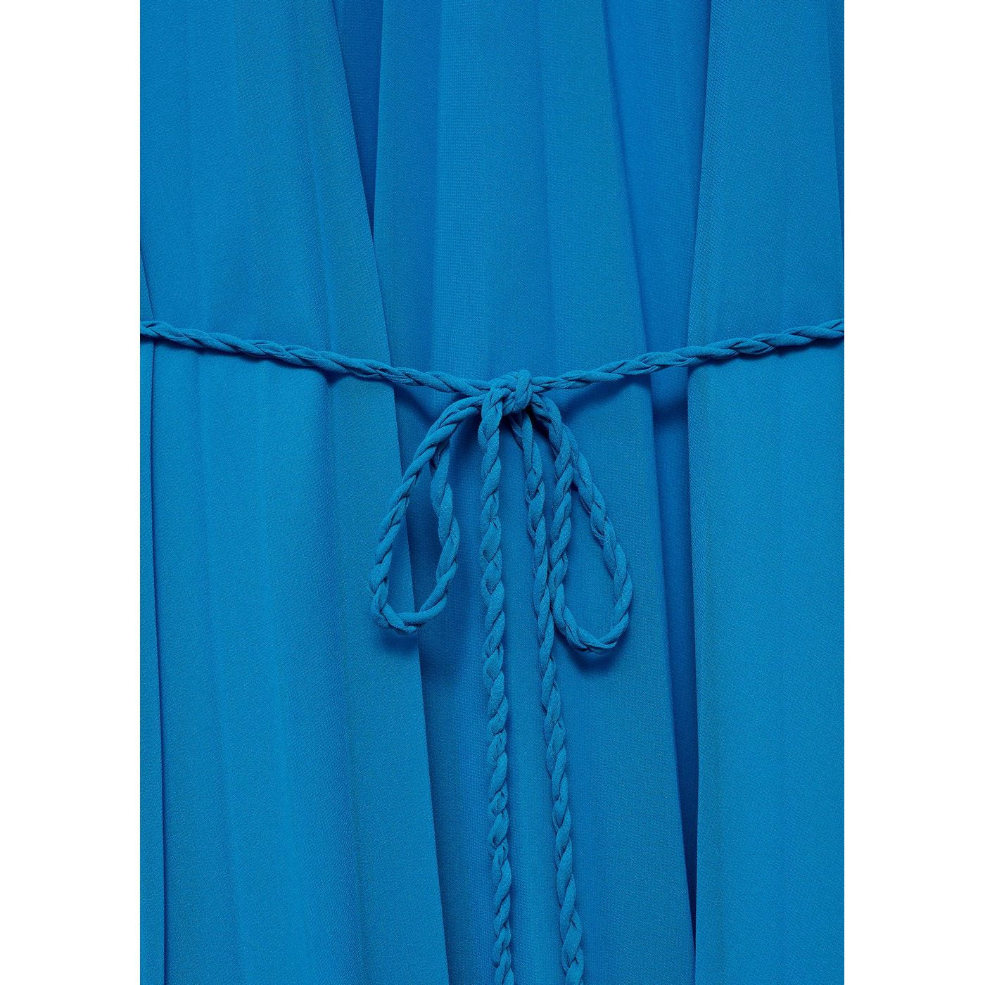 Robe Plissée Manches Cloche