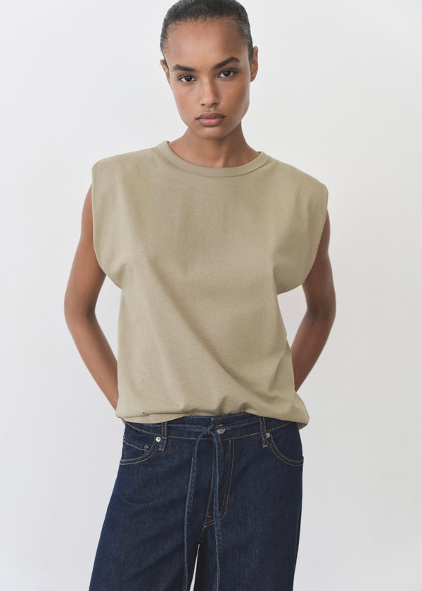 Short-Sleeved Cotton T-Shirt - Khaki