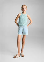 Patri Light Blue Shorts - Girl