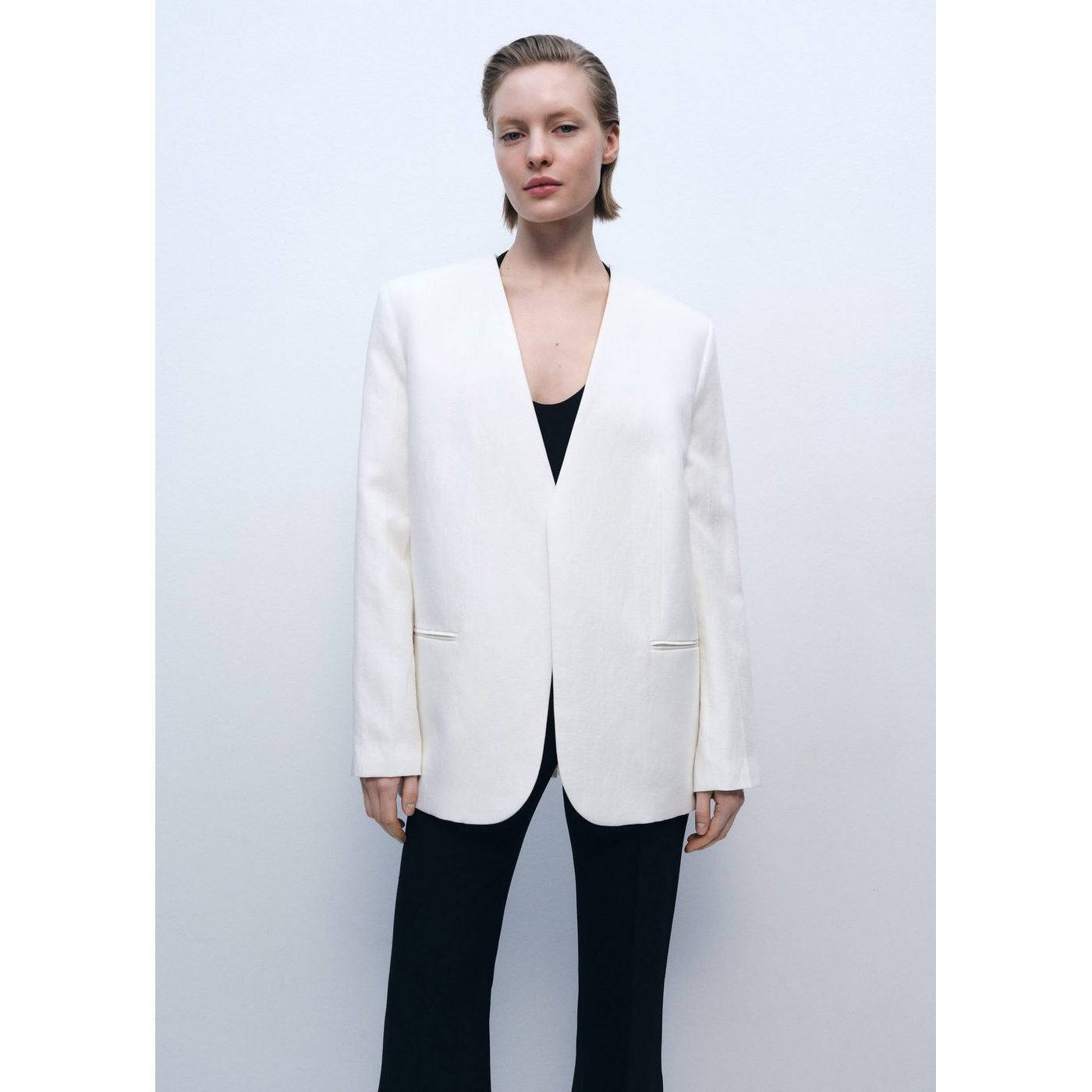 Blazer En Mélange De Lyocell Et De Lin