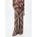 Pantalon Large Imprimé Cachemire