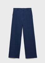 Pantalon Denim Fluide Taille Haute