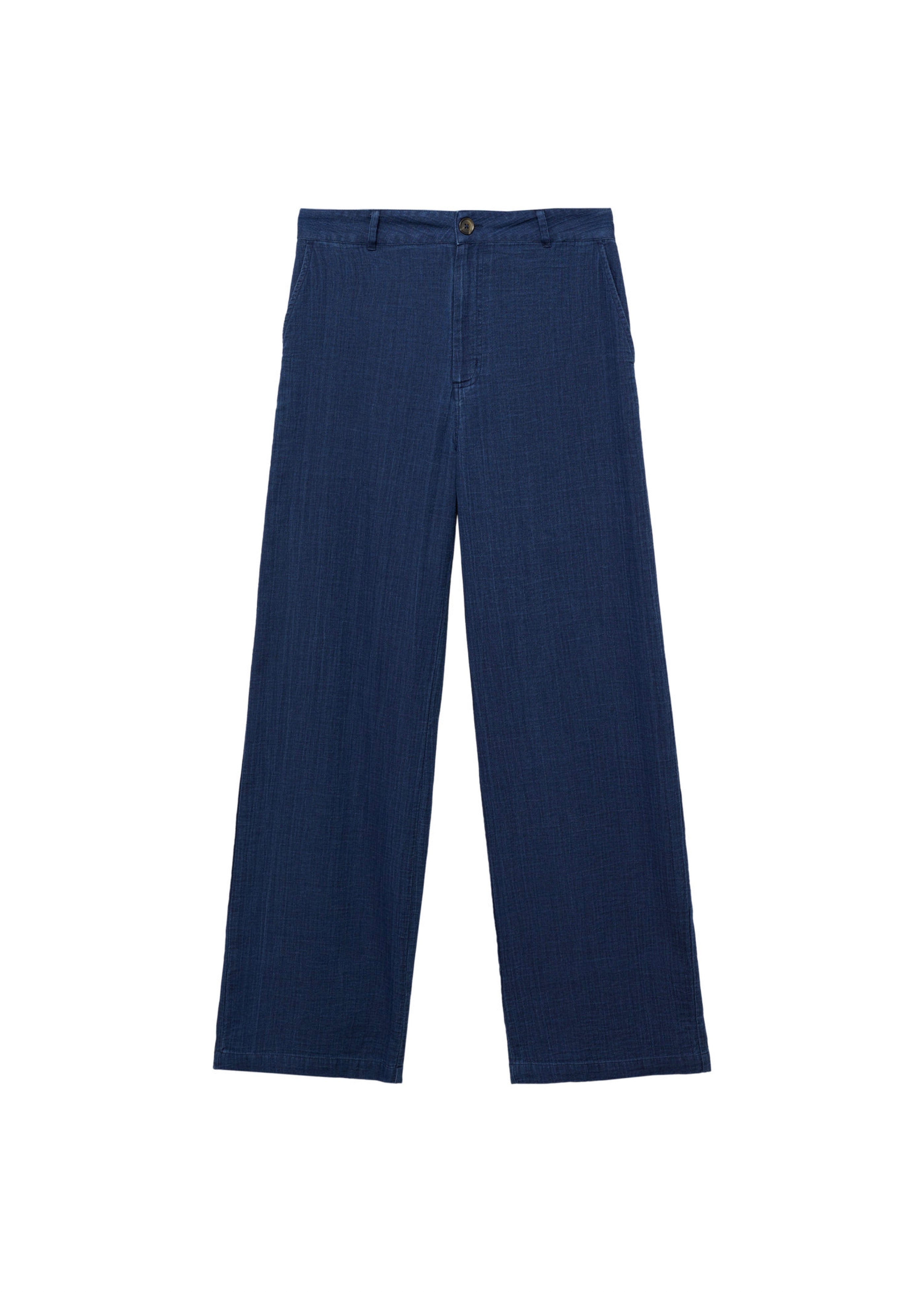 Pantalon Denim Fluide Taille Haute