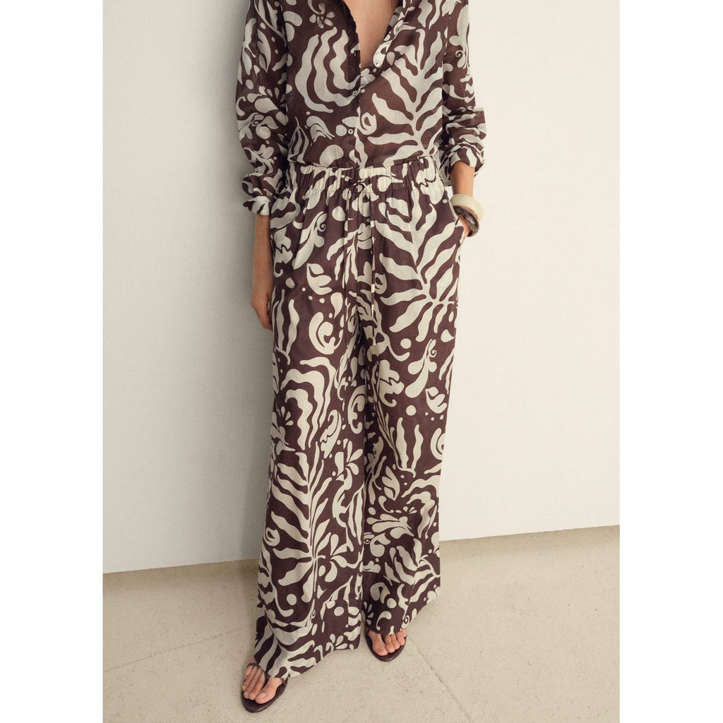 Pantalon Imprimé Coton