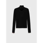 Pull-Over Laine Mélangée Col Roulé - Black