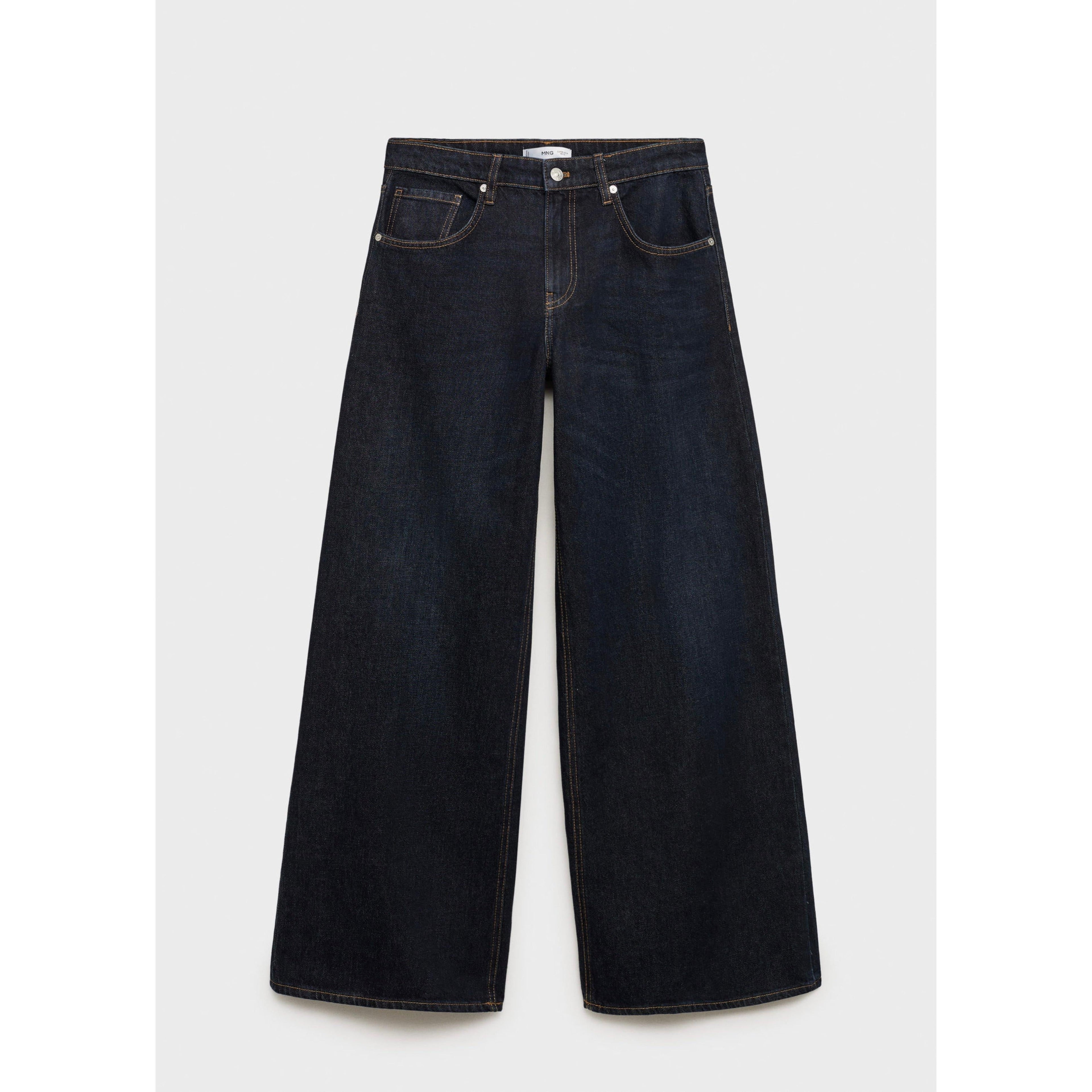 Jean Wideleg Taille Basse Rinse Wash - Open Blue