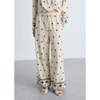 Pantalon Droit Brodé