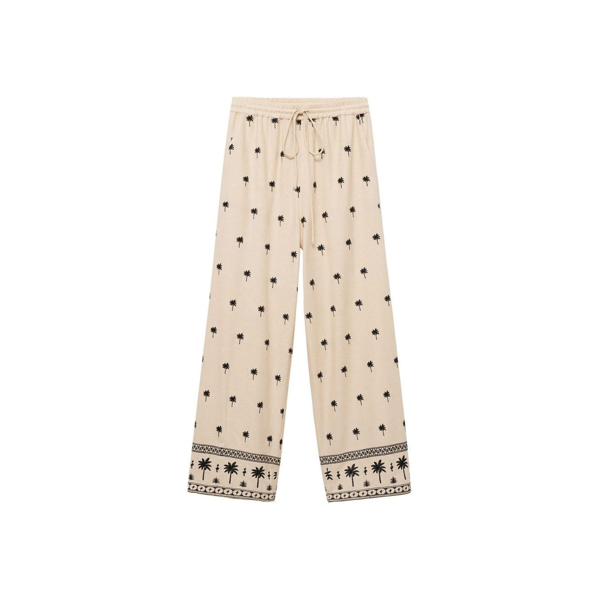 Pantalon Droit Brodé