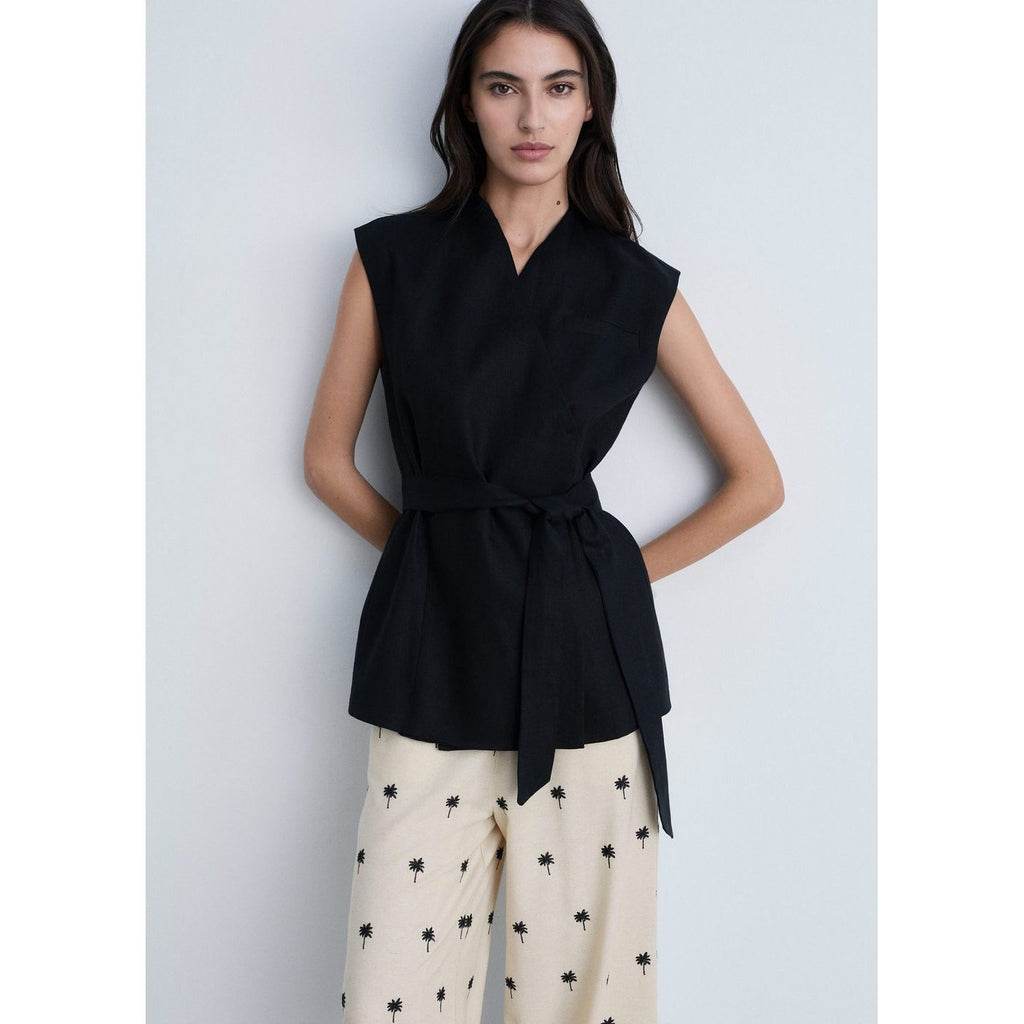 Pantalon Droit Brodé