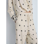 Pantalon Droit Brodé