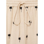 Pantalon Droit Brodé