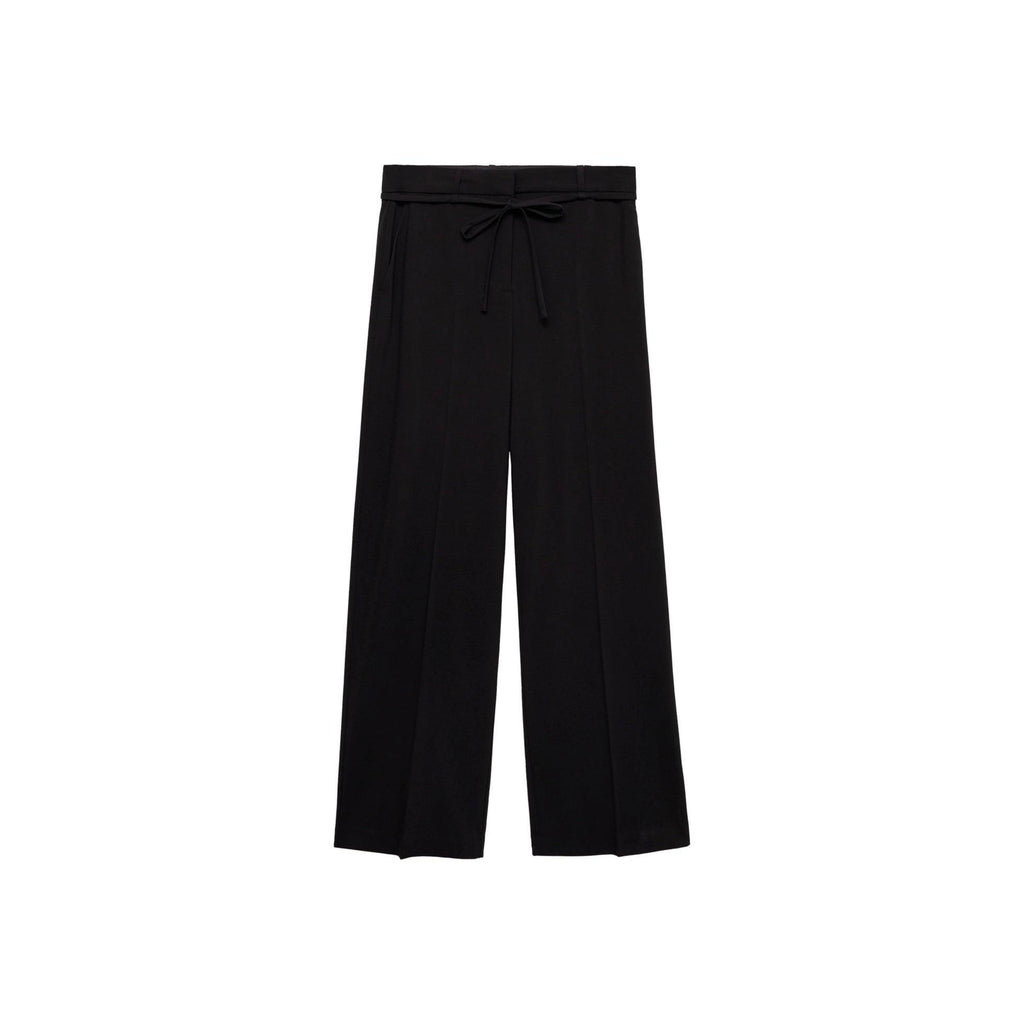 Pantalón de traje recto con nudo