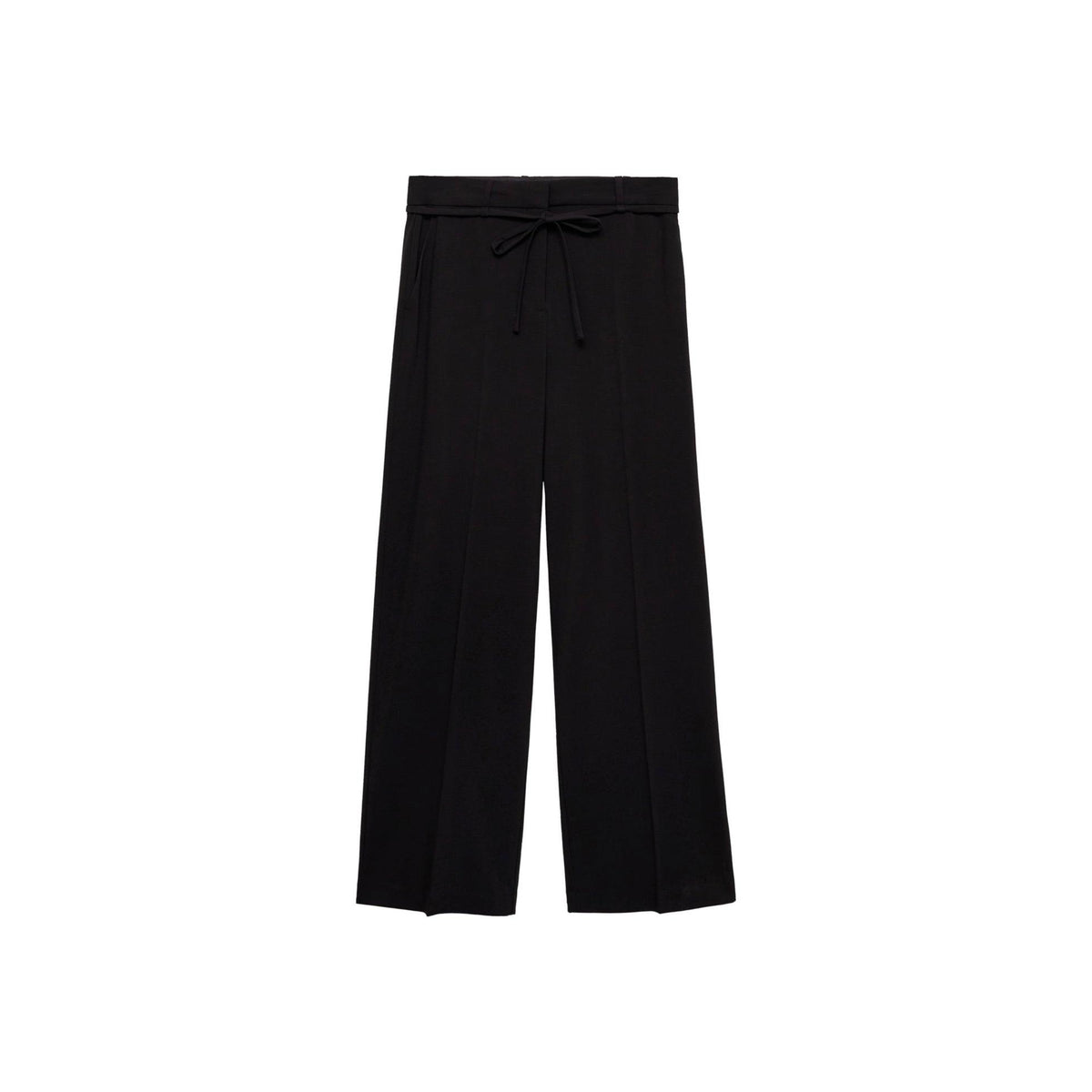 Pantalón de traje recto con nudo