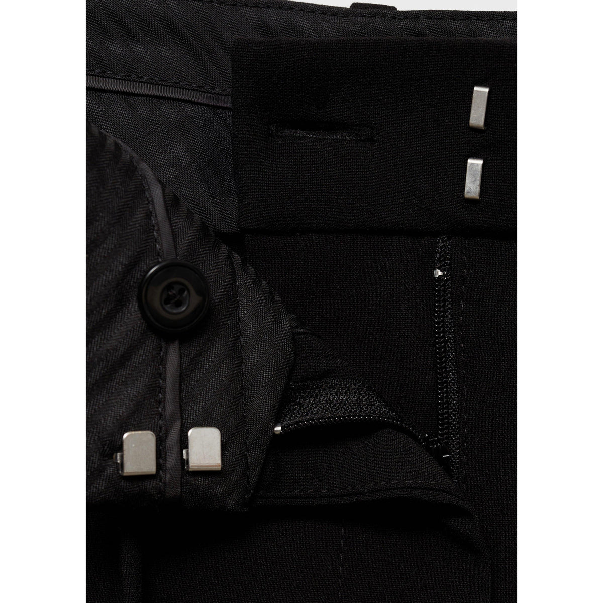 Pantalón de traje recto con nudo