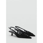 Chaussures Talon Kitten Heel En Maille Filet Paillettes Brodées