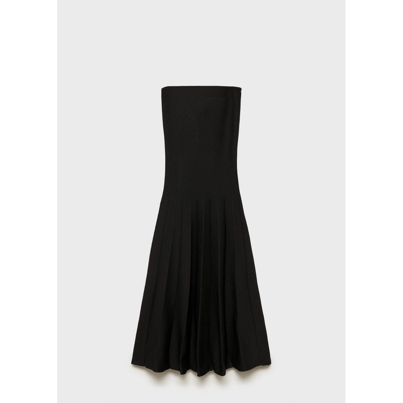Robe Maille Évasée Bustier