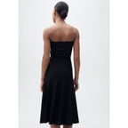 Robe Maille Évasée Bustier