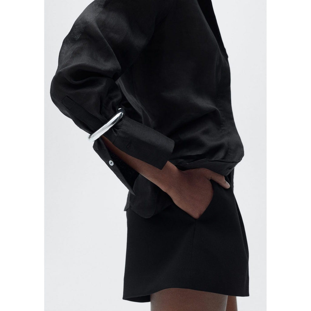 Chemise Ramie Boutons Dissimulés