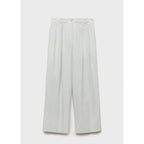 Pantalon De Costume Droit Lin Mélangé