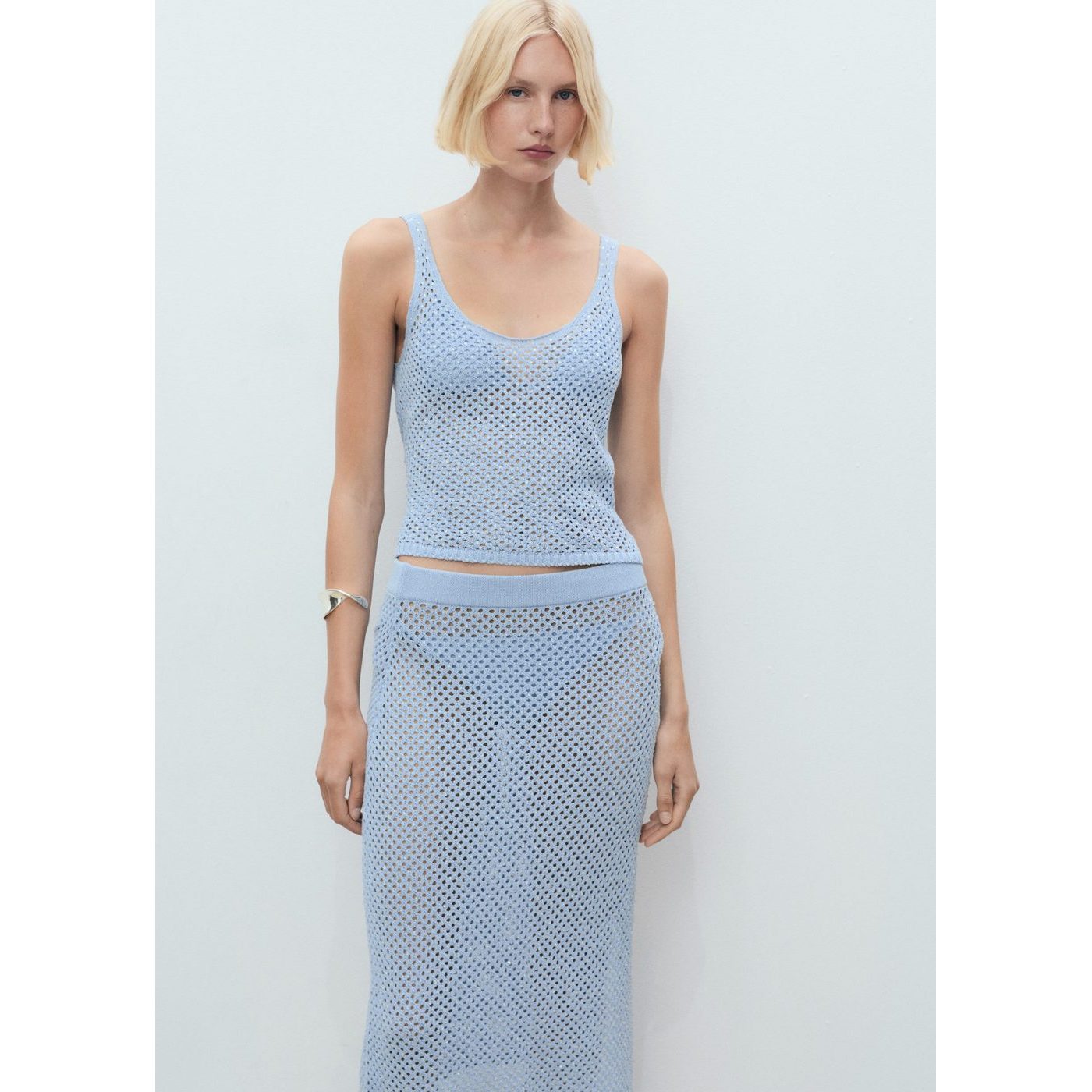 Top Maille Détail Strass