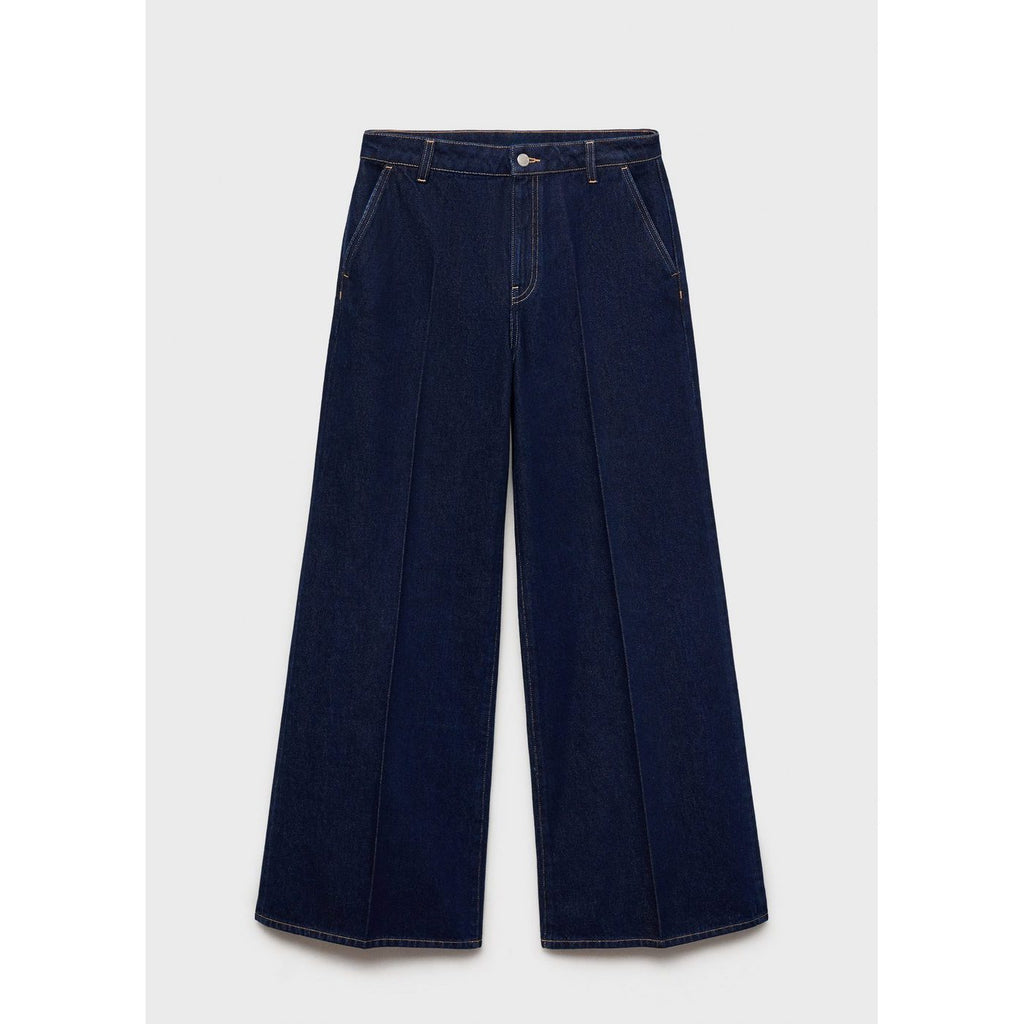 Jean Wideleg Taille Haute Rinse Wash