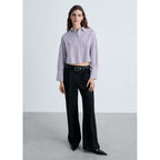 Chemise Crop Rayures