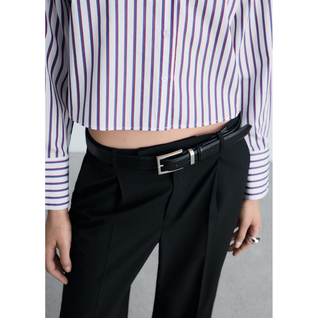 Chemise Crop Rayures
