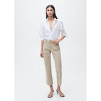 Jean Flare Crop Poches