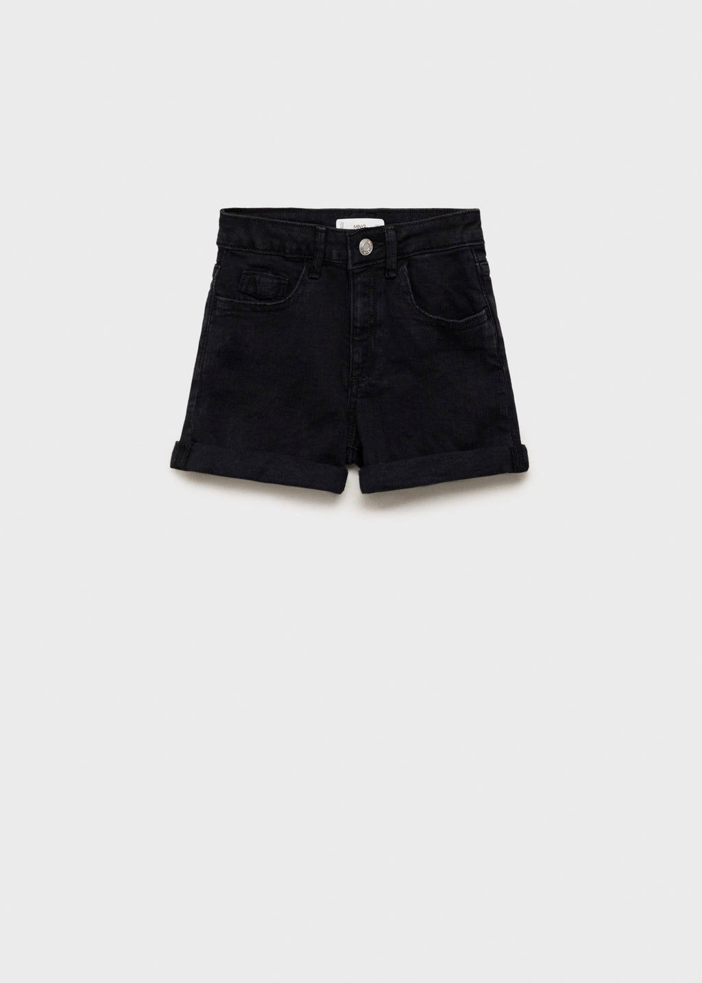 Short Chip Denim Noir - Fille