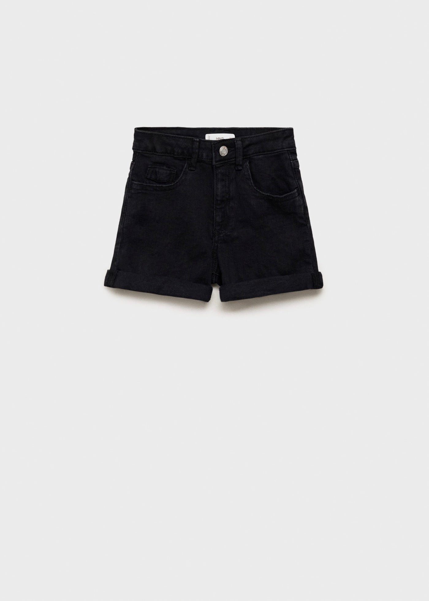Short Chip Denim Noir - Fille