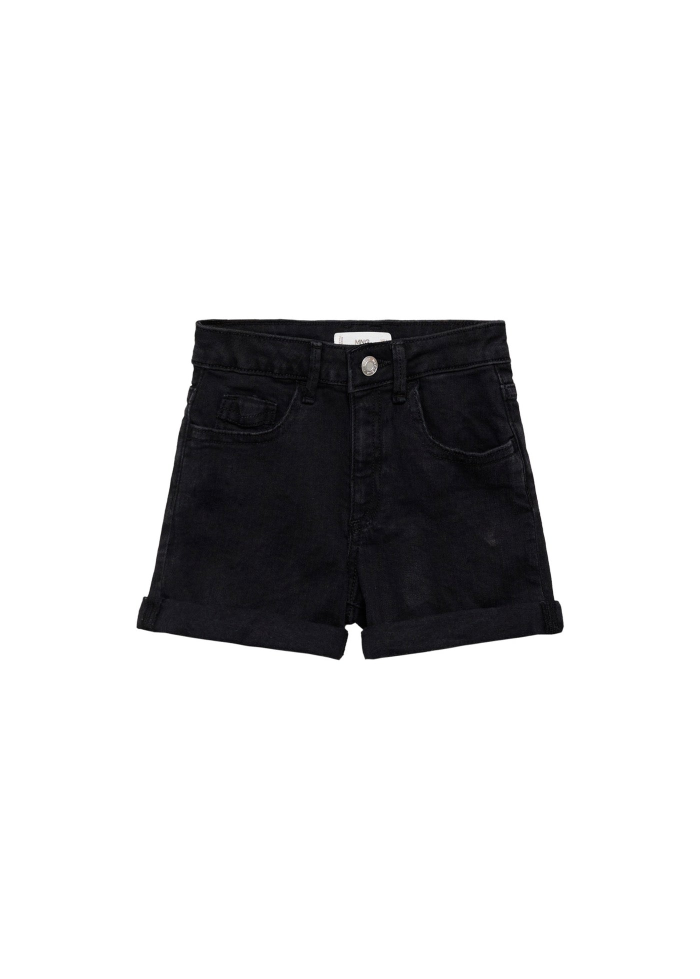 Short Chip Denim Noir - Fille