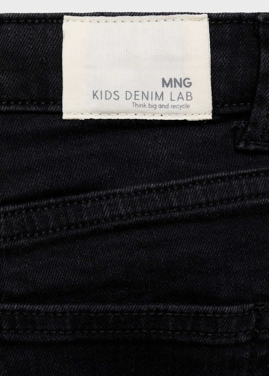 Short Chip Denim Noir - Fille