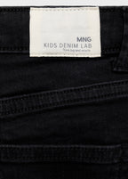 Short Chip Denim Noir - Fille