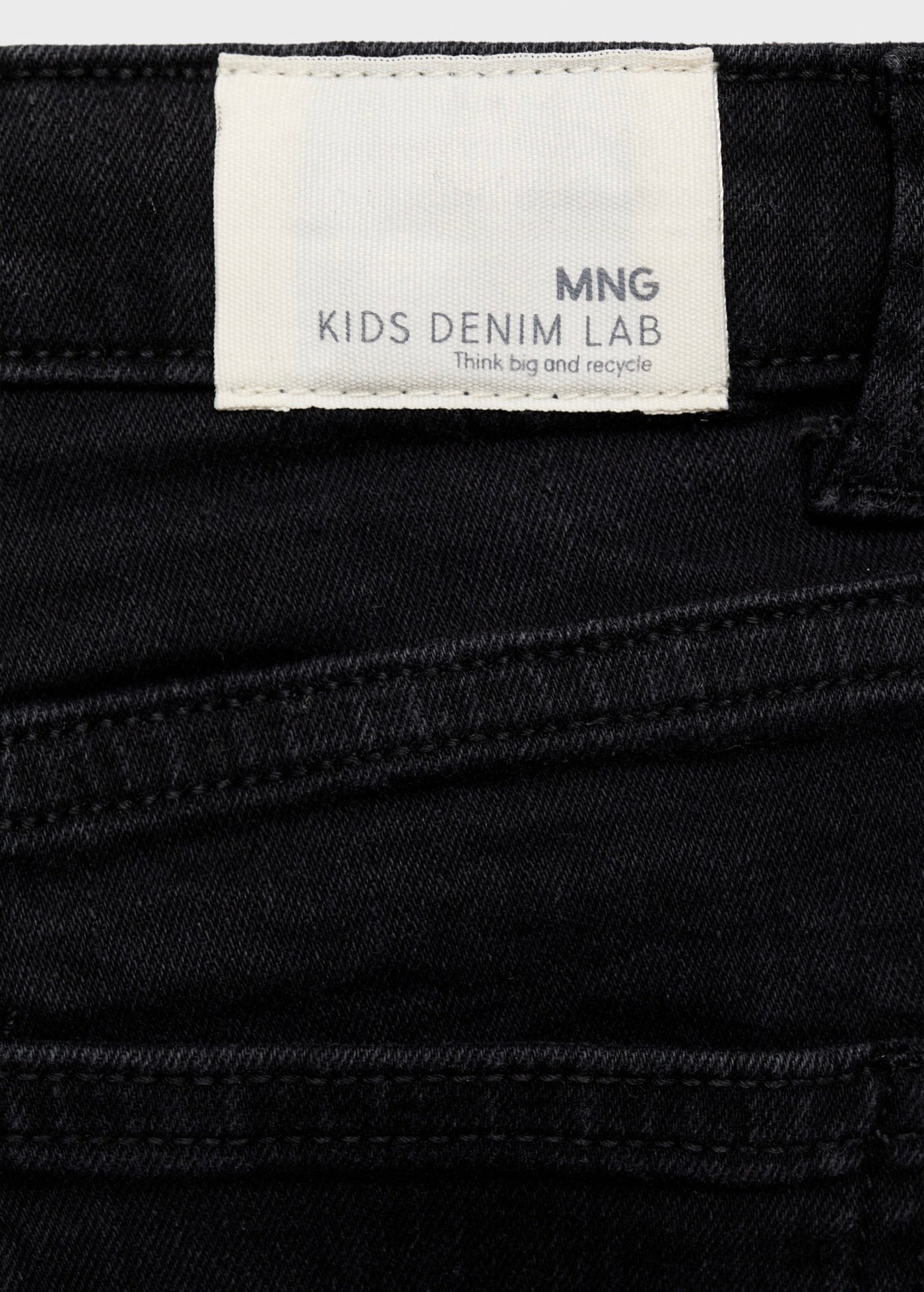 Short Chip Denim Noir - Fille