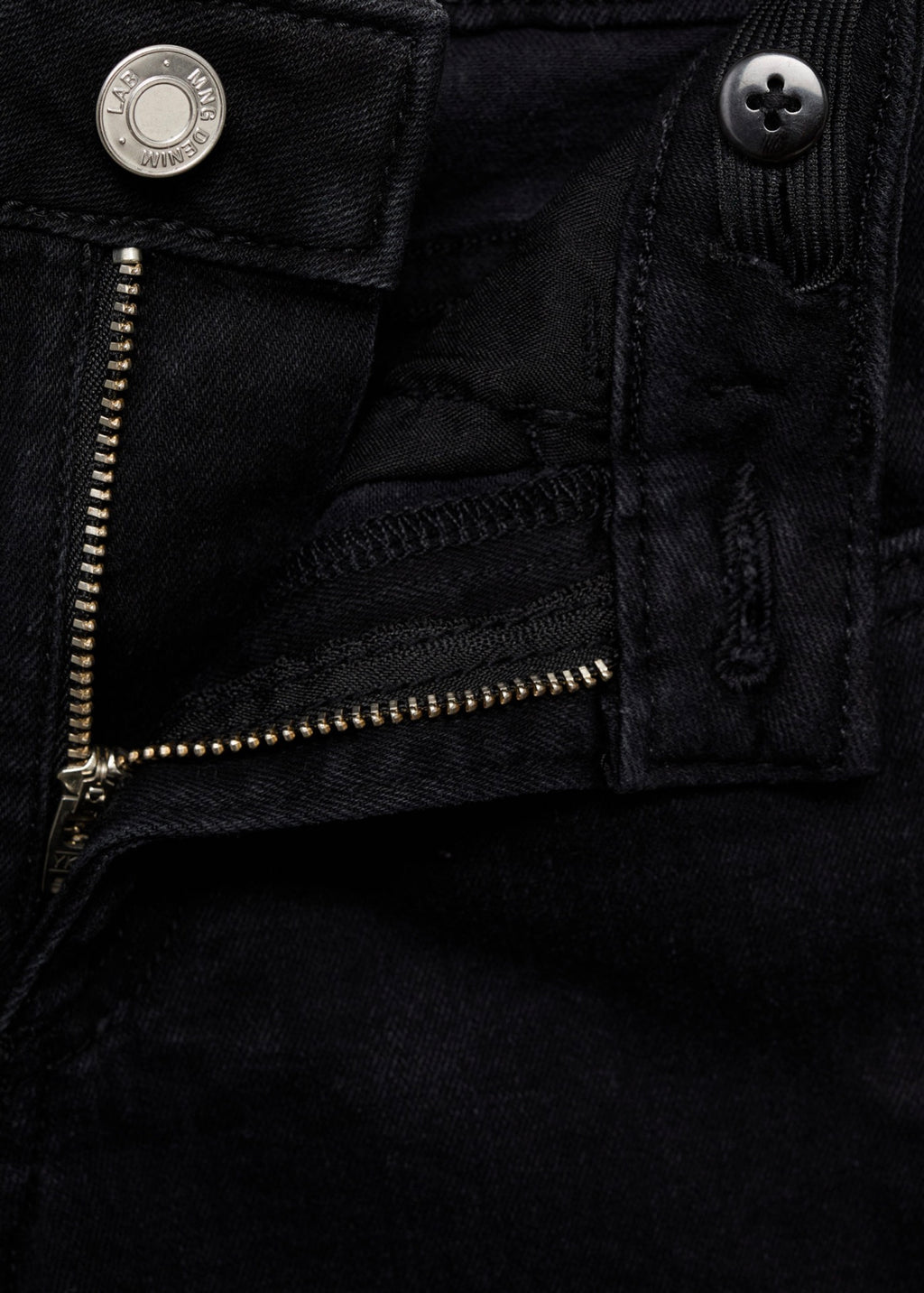 Short Chip Denim Noir - Fille
