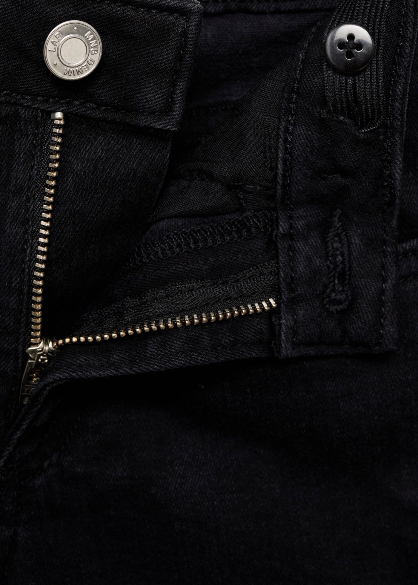 Short Chip Denim Noir - Fille