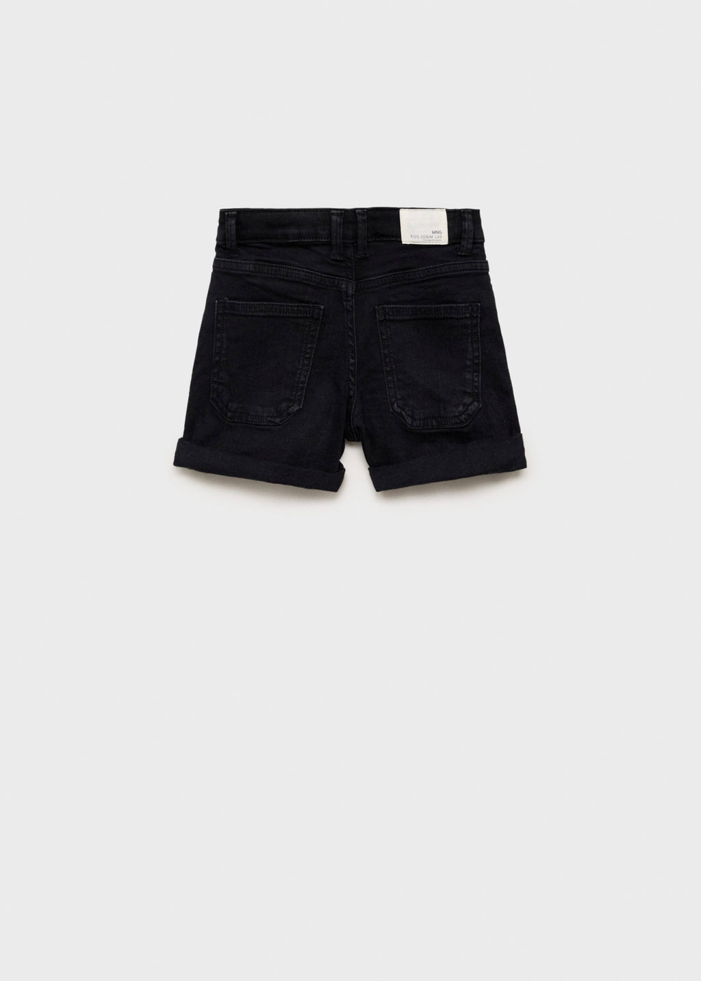Short Chip Denim Noir - Fille