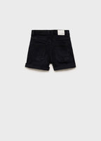 Short Chip Denim Noir - Fille