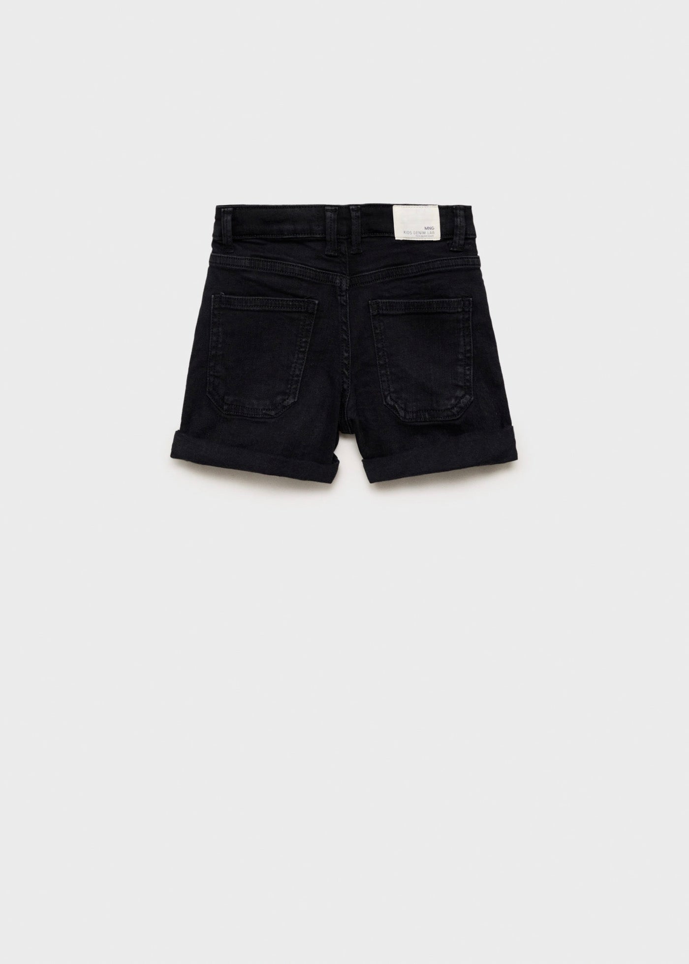 Short Chip Denim Noir - Fille