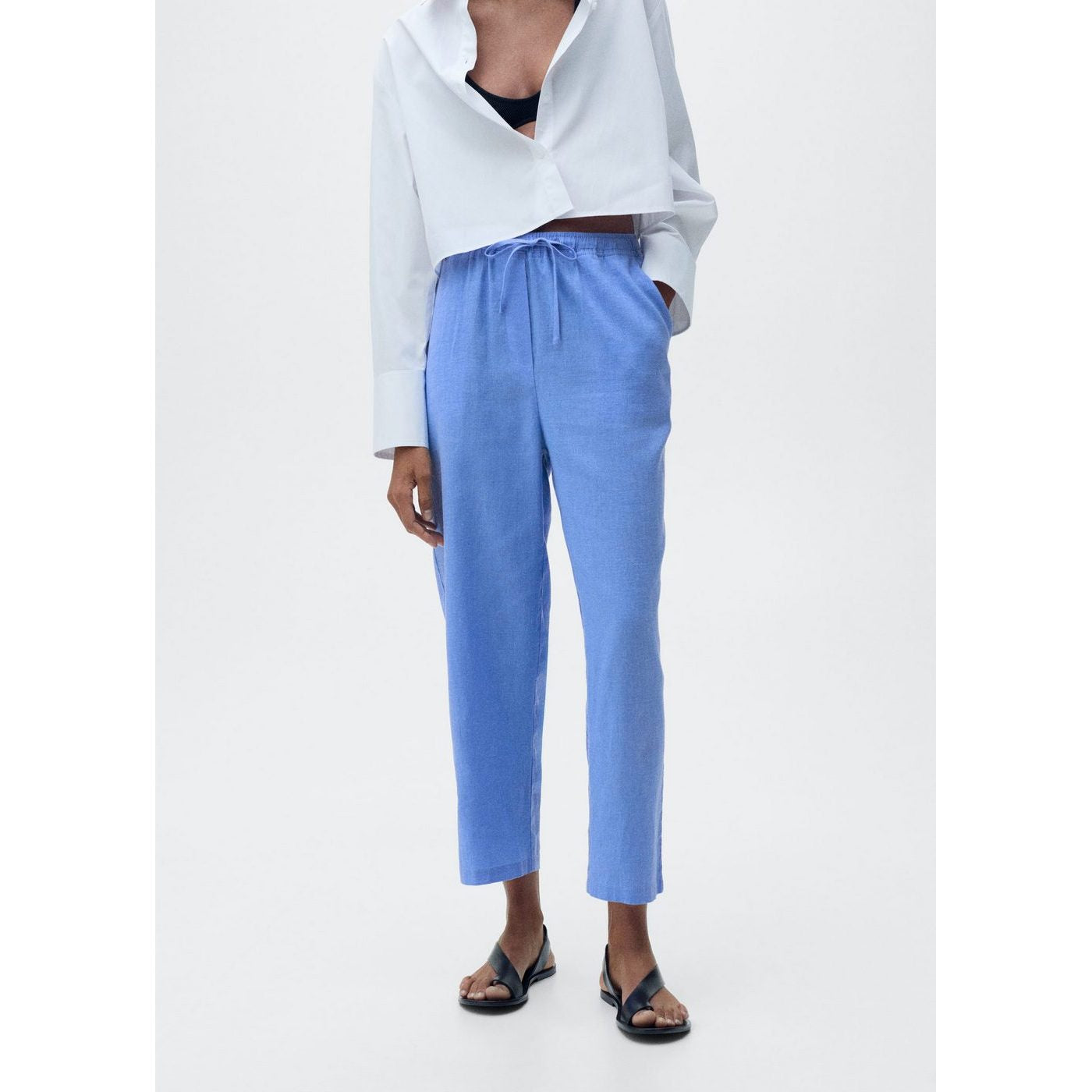 Pantalon Droit Lin