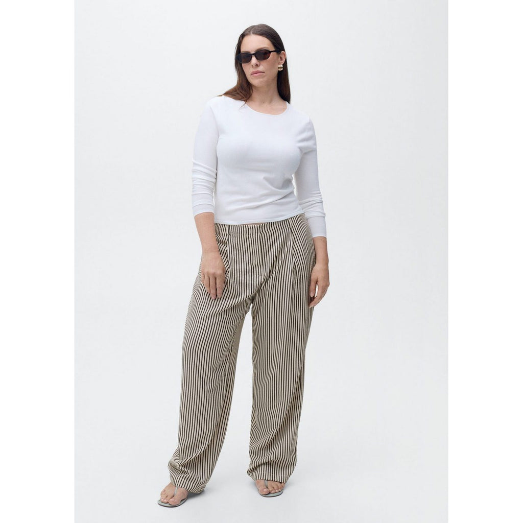 Pantalon Rayures Texturé