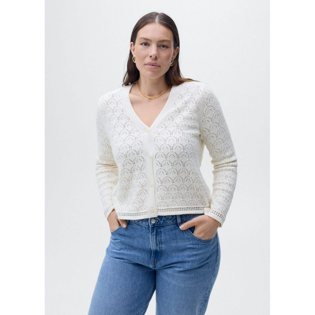 Cardigan Maille Détails Ajourés