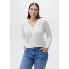 Cardigan Maille Détails Ajourés