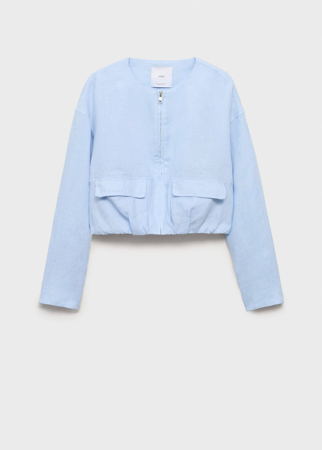 Veste Courte En Lin À Poches