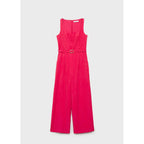 Traje con cinturón de lyocell