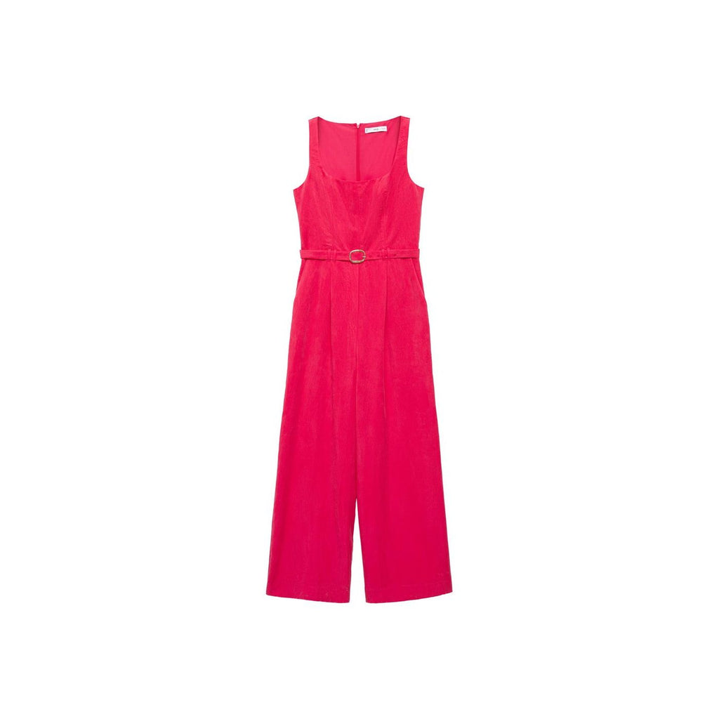Traje con cinturón de lyocell