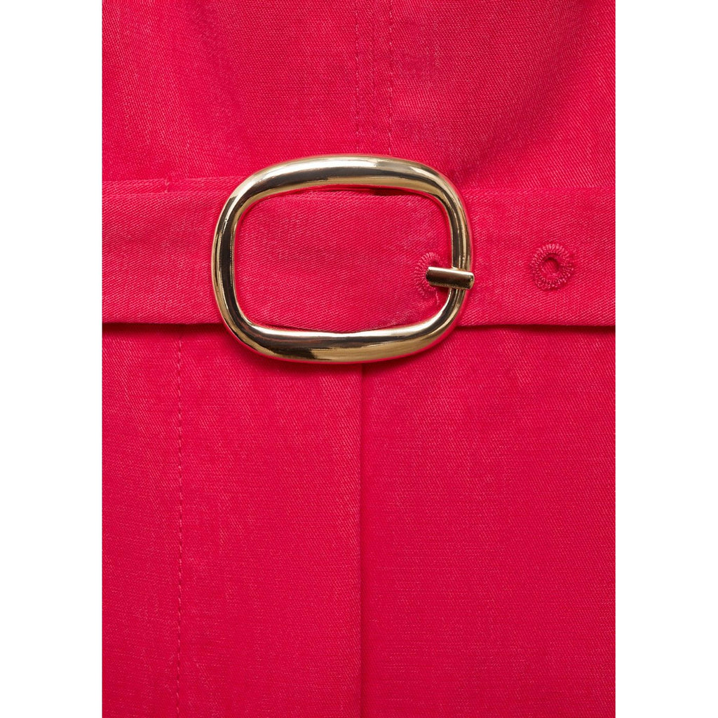 Traje con cinturón de lyocell