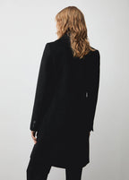 Manteau Midi En Laine Double Boutonnage