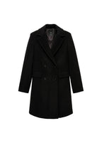 Manteau Midi En Laine Double Boutonnage