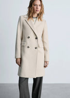Manteau En Laine À Double Boutonnage